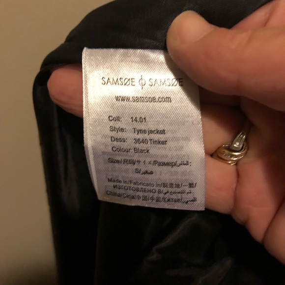 Samsoe Samsoe Black Kaya Trench Coat jacket - Picture 9 of 13